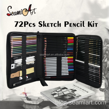 72pcs sketch pencil sketching art set